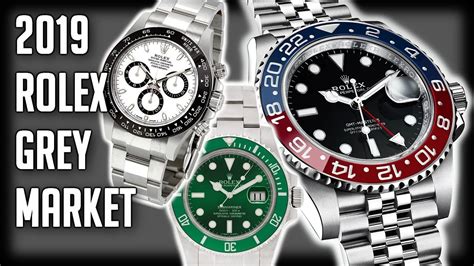 rolex grey market 2019|Rolex grey market prices 2023.